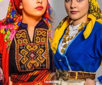 Two ladies in Moroccan caftans in Fez